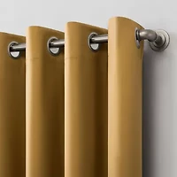 Sun Zero Saxon Grommet Top Energy Saving Blackout Single Curtain Panel