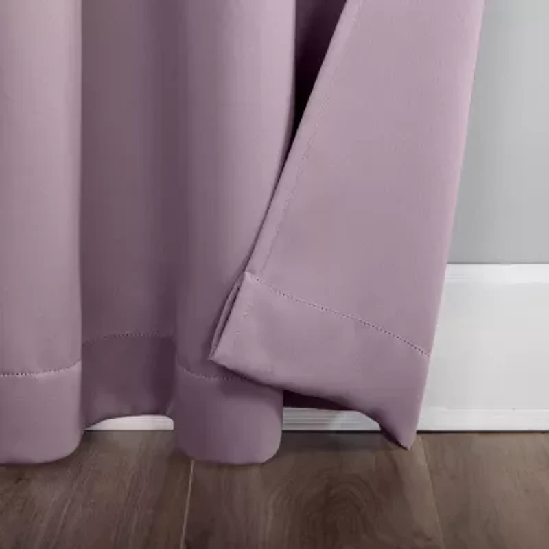 Sun Zero Saxon Grommet Top Energy Saving Blackout Single Curtain Panel