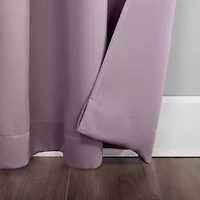 Sun Zero Saxon Grommet Top Energy Saving Blackout Single Curtain Panel