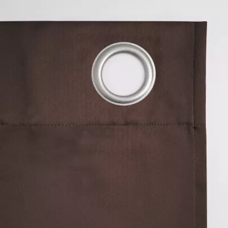 Sun Zero Saxon Grommet Top Energy Saving Blackout Single Curtain Panel