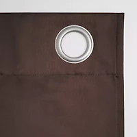 Sun Zero Saxon Grommet Top Energy Saving Blackout Single Curtain Panel