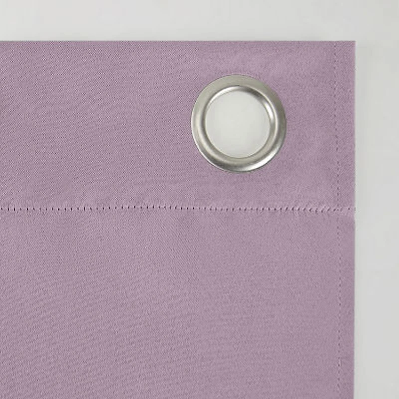 Sun Zero Saxon Grommet Top Energy Saving Blackout Single Curtain Panel