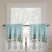No 918 Holiday Wonderland Rod Pocket Tailored Valance