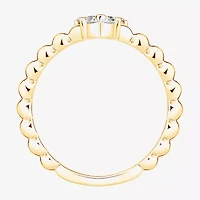 Butterfly (Vs2, F) Womens 1/6 CT. T.W. Lab Grown White Diamond 14K Gold Over Silver Cocktail Ring