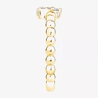 Butterfly (Vs2, F) Womens 1/6 CT. T.W. Lab Grown White Diamond 14K Gold Over Silver Cocktail Ring