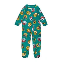 Toddler Boys Paw Patrol Microfleece Crew Neck Long Sleeve One Piece Pajama
