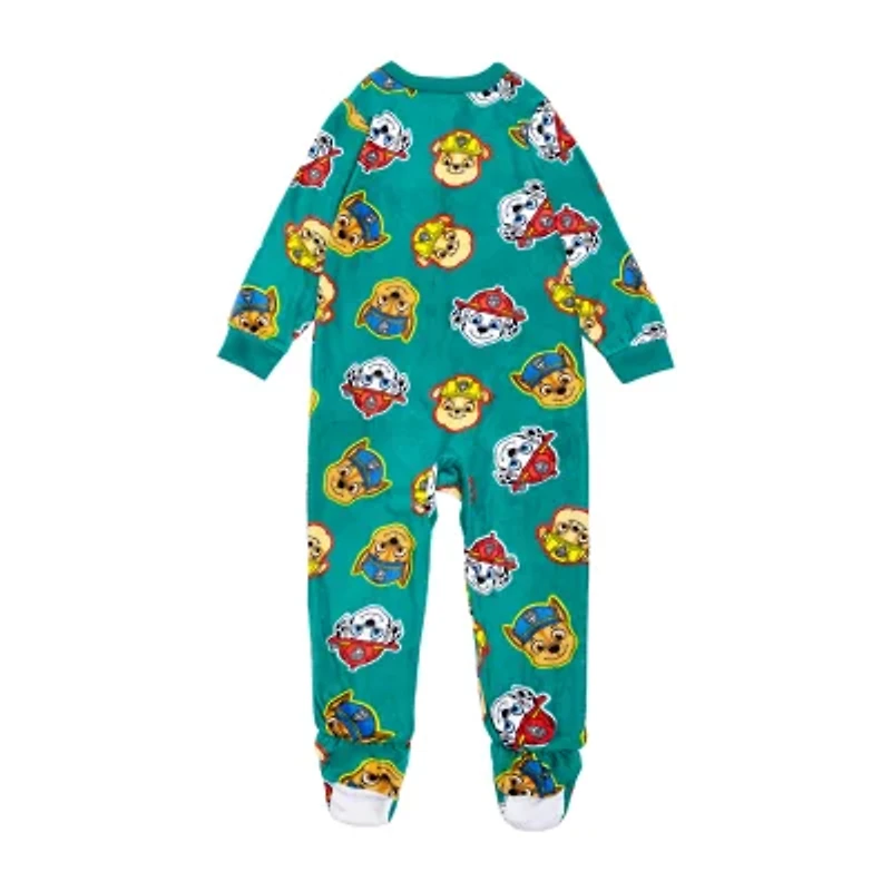 Toddler Boys Paw Patrol Microfleece Crew Neck Long Sleeve One Piece Pajama