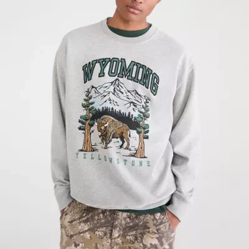 AEROPOSTALE Mens Crew Neck Long Sleeve Sweatshirt