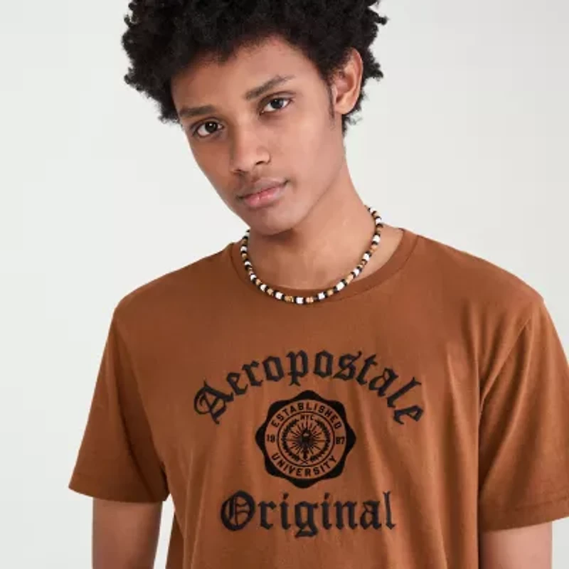 AEROPOSTALE Mens Crew Neck Short Sleeve Regular Fit Graphic T-Shirt