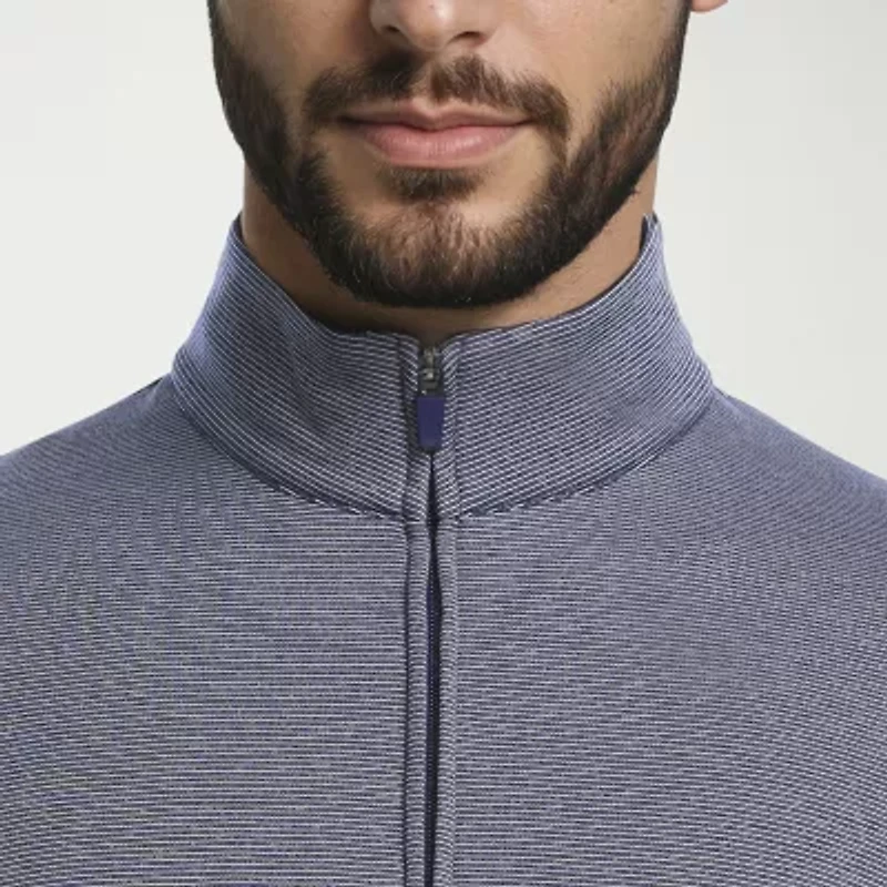 PGA TOUR Mens Regular Fit Long Sleeve Polo Shirt