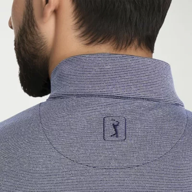 PGA TOUR Mens Regular Fit Long Sleeve Polo Shirt