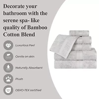 SUPERIOR® Bamboo Collection | 100% Ryon From 6-pc. Solid Hand Towel