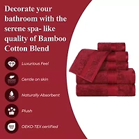 SUPERIOR® Bamboo Collection | 100% Rayon From 6-pc. Solid Hand Towel