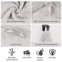 SUPERIOR® Bamboo Collection | 100% Ryon From 6-pc. Solid Hand Towel