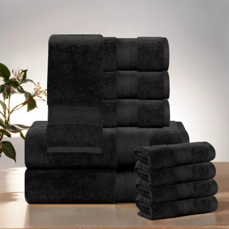 SUPERIOR® Aria Collection | 100% Turkish Cotton 10-pc. Quick Dry Solid Bath Towel Set