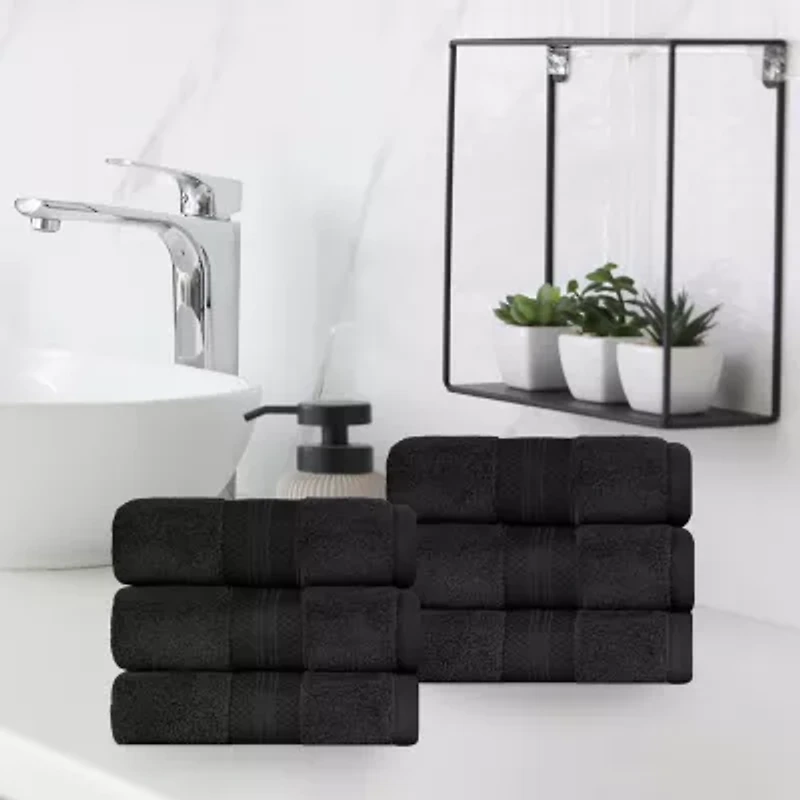 SUPERIOR® Aria Collection | 100% Turkish Cotton 6-pc. Solid Hand Towel