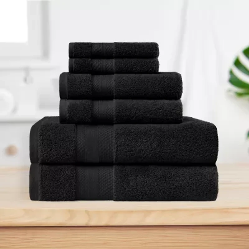 SUPERIOR® Aria Collection | 100% Turkish Cotton 6-pc. Quick Dry Solid Bath Towel Set
