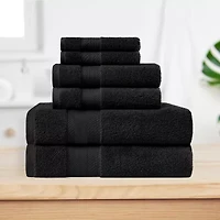 SUPERIOR® Aria Collection | 100% Turkish Cotton 6-pc. Quick Dry Solid Bath Towel Set
