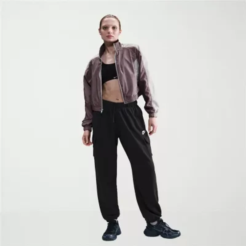 Nike Sportswear Club Fleece Womens Mid Rise Oversized Cargo Sweatpants
