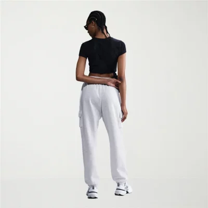 Nike Sportswear Club Fleece Womens Mid Rise Oversized Cargo Sweatpants