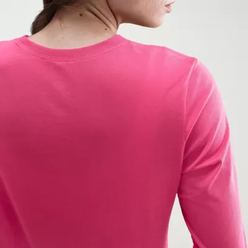 Nike Womens Crew Neck Long Sleeve Active T-Shirt