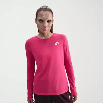 Nike Womens Crew Neck Long Sleeve Active T-Shirt