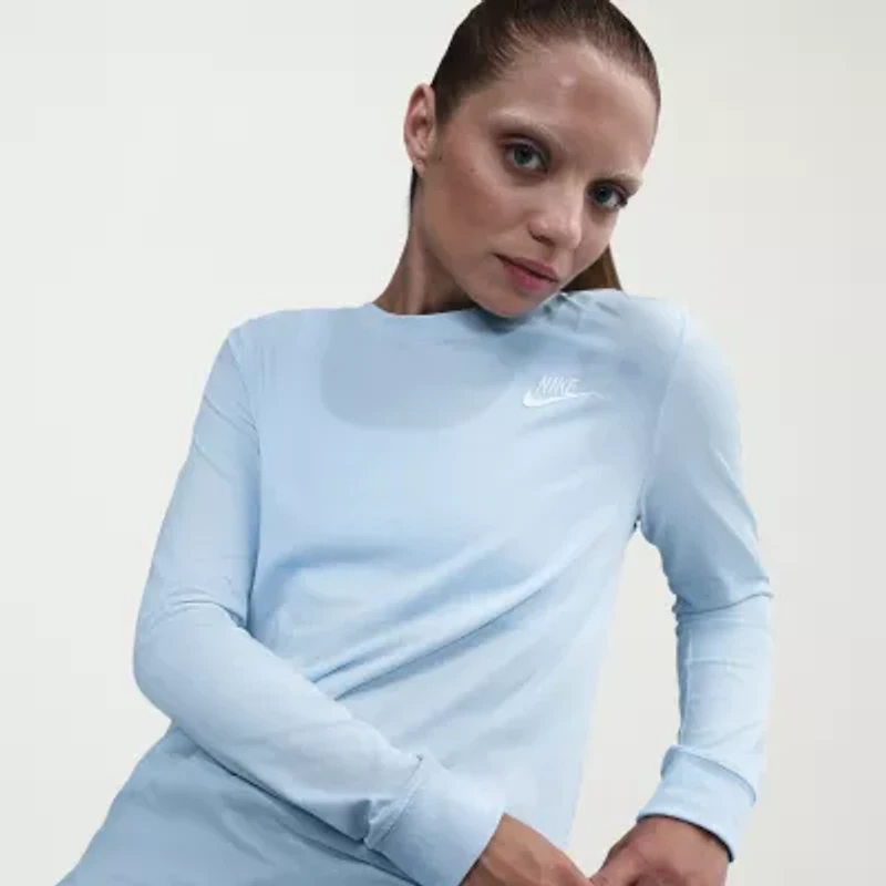 Nike Womens Crew Neck Long Sleeve Active T-Shirt