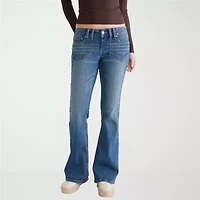 AEROPOSTALE Womens Juniors Low Rise Flare Leg Jean