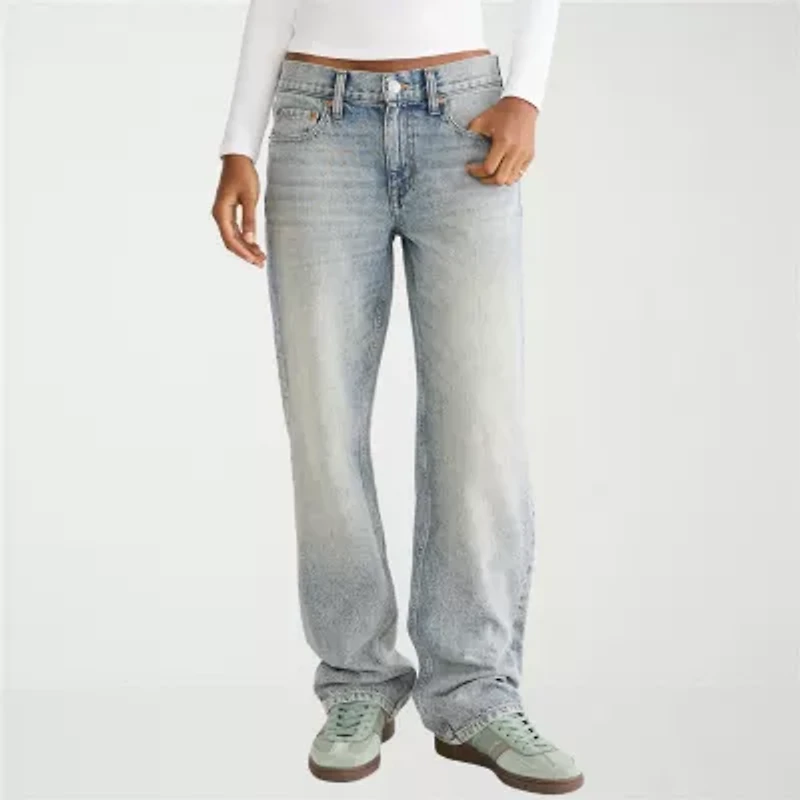 AEROPOSTALE Womens Juniors Low Rise Loose Fit Jean