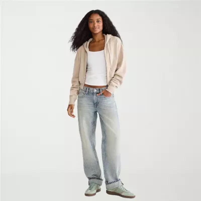 AEROPOSTALE Womens Juniors Low Rise Loose Fit Jean