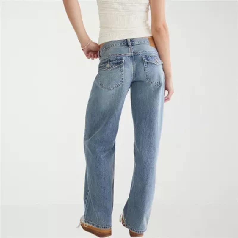 AEROPOSTALE Womens Juniors Low Rise Loose Fit Jean