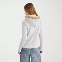 AEROPOSTALE Womens Long Sleeve Fur Hoodie