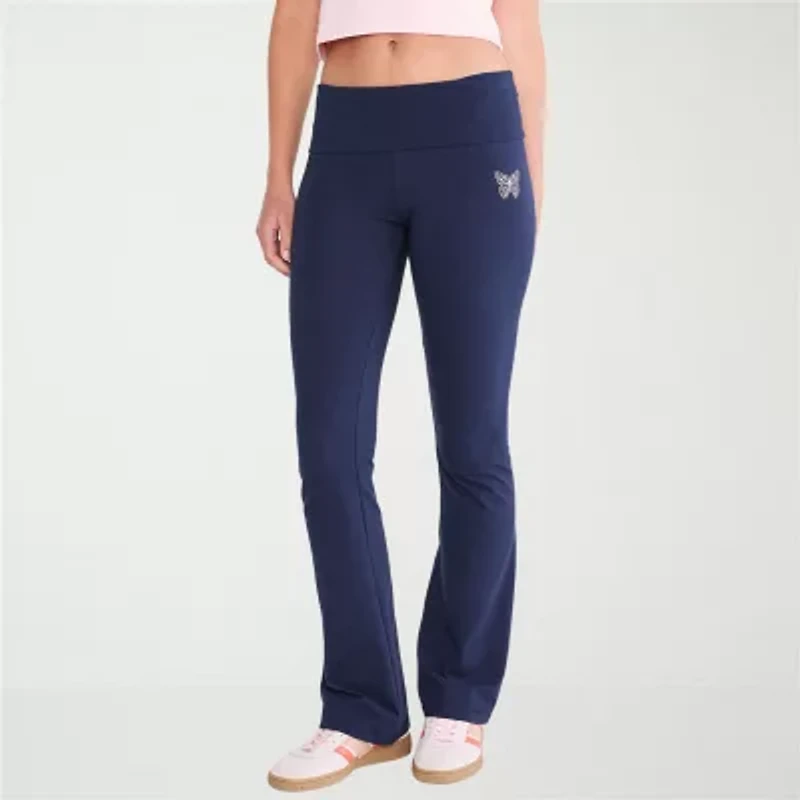 AEROPOSTALE Womens Mid Rise Knit Flare Juniors Full Length Leggings