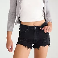 AEROPOSTALE Womens High Rise Juniors Denim Short