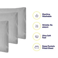 Sweet Home Collection 1500tc Deep Pocket Sheet Set