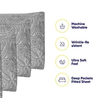 Sweet Home Collection 1500tc Deep Pocket Sheet Set