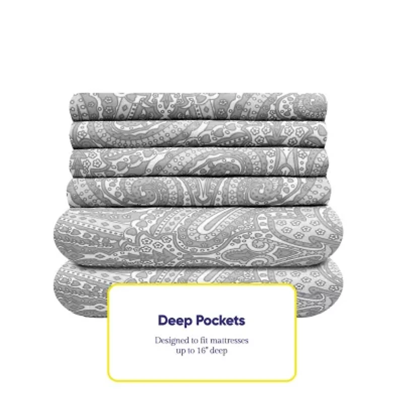 Sweet Home Collection 1500tc Deep Pocket Sheet Set