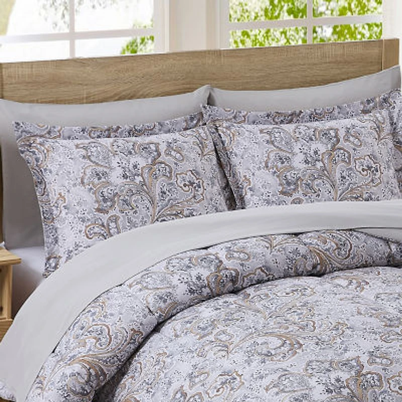 Sweet Home Collection™ Watercolor Paisley 7 Piece Bed In a Bag Set