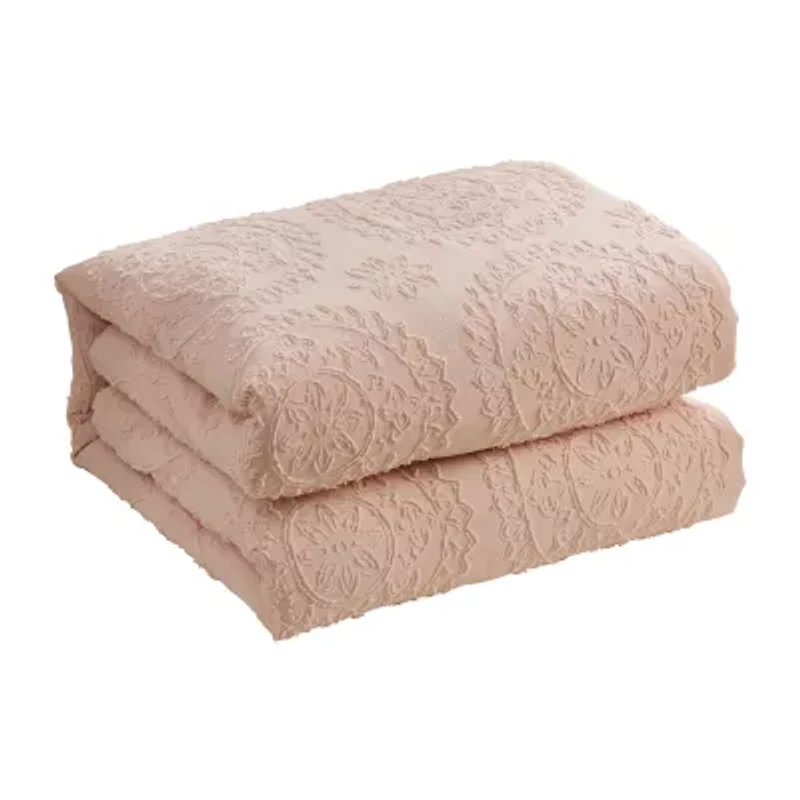 Sweet Home Collection™ 7 Piece Medallion Clip Jacquard Comforter & Decorative Pillow Set