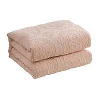 Sweet Home Collection™ 7 Piece Medallion Clip Jacquard Comforter & Decorative Pillow Set