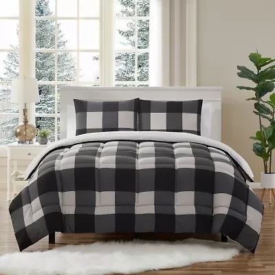 Sweet Home Collection™ 7 Piece Buffalo Plaid Complete Bedding Set with sheets