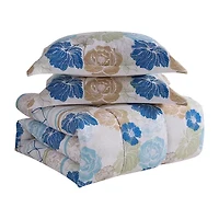 Sweet Home Collection™ Floral Stripe 7 Piece Bed a Bag Set