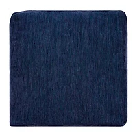 LR Home Victoria Power-Loomed  Polyester Blend Medium Pouf Geometric Ottoman