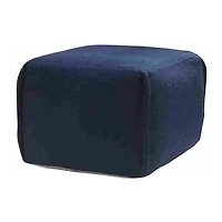 LR Home Arbor Handmade Solid Contemporary Cotton Medium Pouf Ottoman
