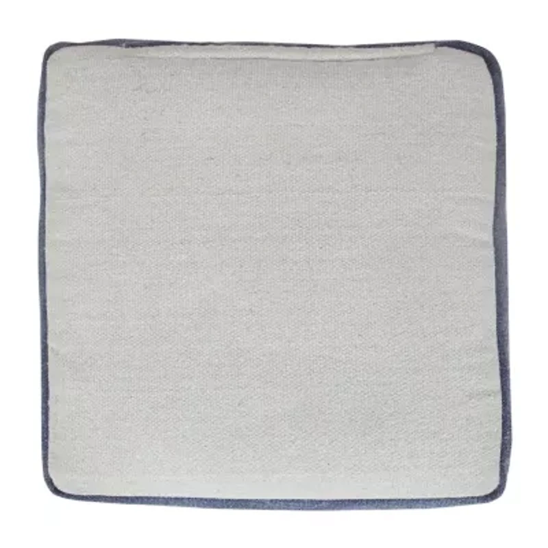 LR Home Torquil Hand-Woven Tribal Bohemian Cotton Medium Pouf Ottoman