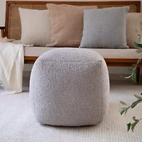 LR Home Albert Handmade Polyester Medium Pouf Ottoman