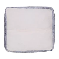 LR Home Emilia Handmade Striped Contemporary Cotton Medium Pouf Striped Ottoman