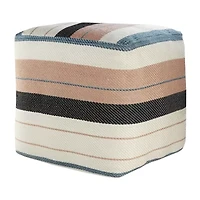 LR Home Caerwyn 20" Handmade Polyester Pouf