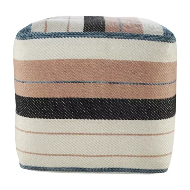 LR Home Caerwyn 20" Handmade Polyester Pouf