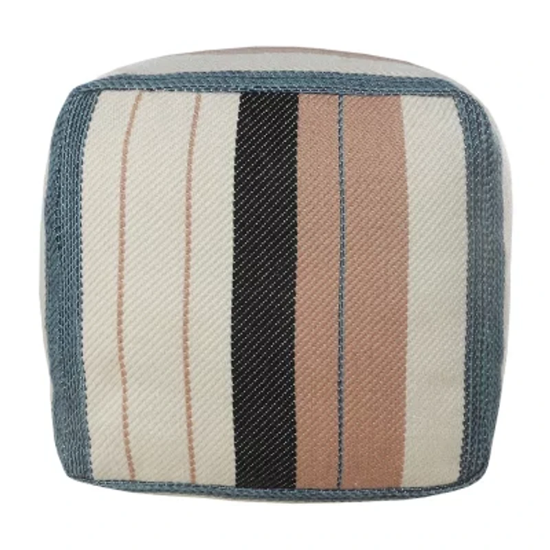 LR Home Caerwyn 20" Handmade Polyester Pouf